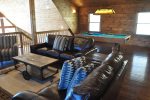  Loft Game Room with a Queen Sleeper Sofa